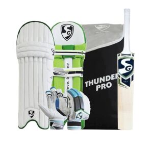 this is a cricket kit set of pads glows helmet etc